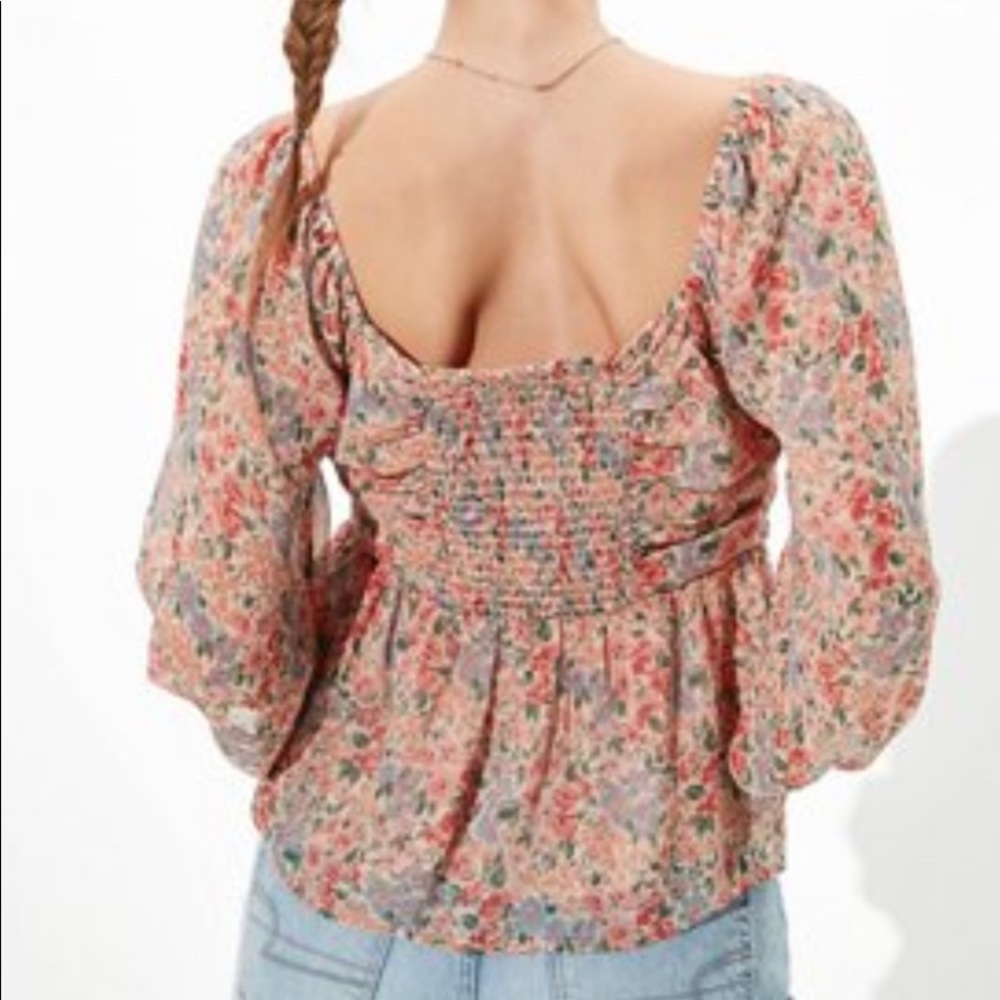 American Eagle Floral Shirt